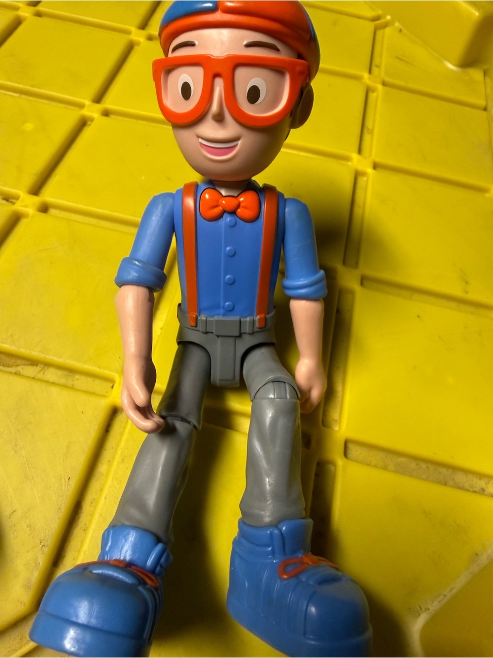 Blippi Feature Talking Figure  9" Articulated Toy with 8 Sounds & Phrases Works